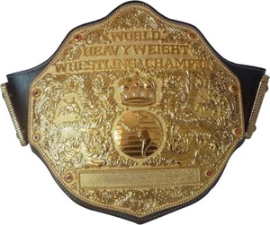 Título de cinturón de campeonato de lucha libre Big Gold réplica para adultos - Imagen 1 de 7