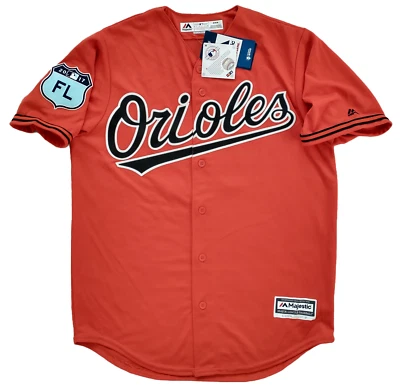 Camiseta deportiva Baltimore Orioles MANNY MACHADO M NUEVA CON ETIQUETAS naranja majestuoso parche Florida Foto 1 de 4