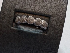 Sterling Silber Zirkonia Band Ring Schutz Größe 8 - Bild 1 von 5