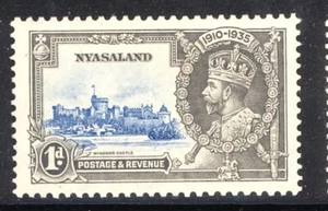 NYASALAND- STAMPS ISSUED DURING REIGN OF KING GEORGE VI IN PLASTIC MOUNTS - Picture 1 of 17