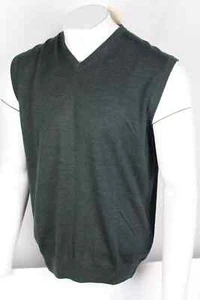 Peter Millar Men's Merino Wool Sweater Vest Autumn Crest V Neck Balsam - Picture 1 of 5