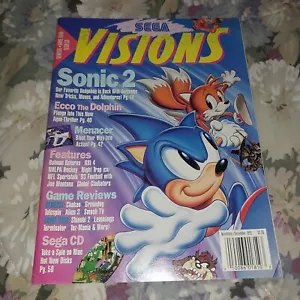 Sega Visions Magazine Nov/Dec 1992 Genesis CD Sonic TMNT Batman Ecco Dolphin - Picture 1 of 7