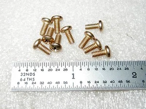 4-40 X 1/4" CABEZAL DE TORNILLO PHILLIPS AMARILLO ZINC ACERO - 100 piezas - Imagen 1 de 1