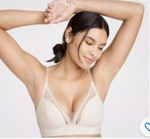 Women's Lace Padded Bralette - Auden - White Medium - Picture 1 of 3