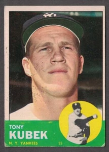 1963 Topps #20 Tony Kubek - New York Yankees Sehr guter Zustand - Bild 1 von 2