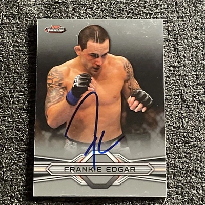 2013 Topps UFC Finest FRANKIE EDGAR 15 IP Auto Autograph MMA Featherweight Champ - Image 1 of 2