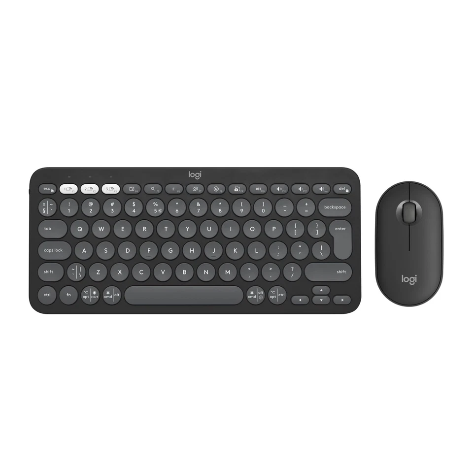 Logitech Pebble 2 Combo -QWERTY Pan Nordic Layout, Tonal Graphite - Image 1 of 1