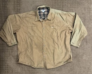 De Colección Chaqueta Carhartt Hombres 4XL Marrón Pato Lona Franela Forrada S96BRN Exterior - Imagen 1 de 9