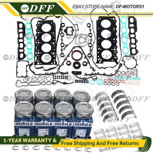 Engine Overhaul Rebuild Pistons Gasket Kit For Porsche Cayenne S 4.5 V8 M48.00 - Picture 1 of 6