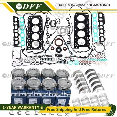 Engine Overhaul Rebuild Pistons Gasket Kit For Porsche Cayenne S 4.5 V8 M48.00 - Image 1 of 4