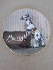 Plato de colección 'Muffin The Mule' adornado en oro de 22 quilates 8" certificado Danbury Mint - Imagen 1 de 5