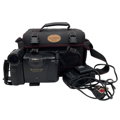Sharp View Cam VL-E37H With Charger and Bag                                  C17 - Image 1 of 4