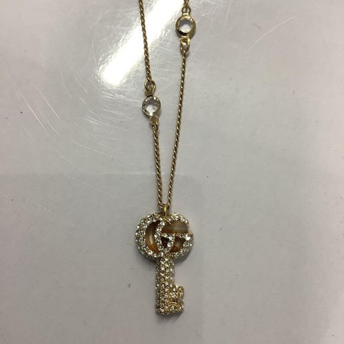 Collana Gucci Doppia Chiave G Cristallo