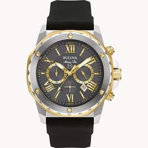 Bulova Marine Star Chronograph graues Zifferblatt Herrenuhr - 98B277 - Bild 1 von 3