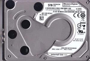 WD50NDZW-11MR8S1 s/n: WXQ1EA JAN /2020 Thailand 5TB USB 3.0 2.5" WESTERN DIGITAL - Picture 1 of 5