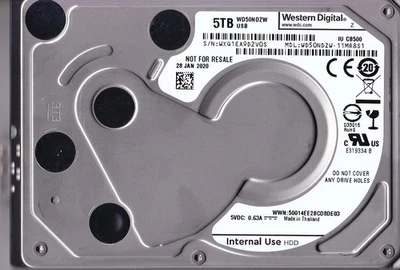 WD50NDZW-11MR8S1 s/n: WXQ1EA JAN /2020 Thailand 5TB USB 3.0 2.5" WESTERN DIGITAL - Image 1 of 4