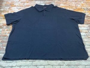 Roundtree & Yorke Shirt Mens 4XL Navy Blue Polo Short Sleeve Preppy Casual - Picture 1 of 12
