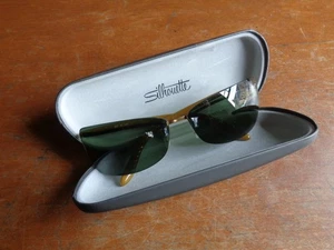 SILHOUETTE Unisex Sunglasses 8082-40-6127 Titanium Bronze Frame/Amber Lens w Cas - Picture 1 of 9