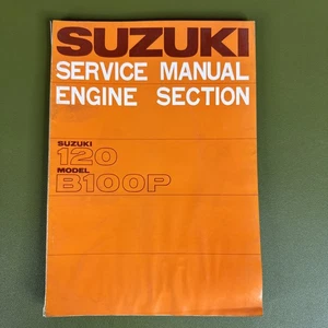 Genuine Vintage OEM Suzuki Motorcycle Service Shop Repair Manual  120 B100P - Picture 1 of 7
