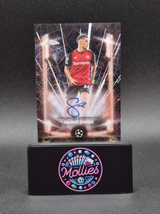 Topps Chrome UCC 2024-25 Granit Xhaka Black Lazer Auto Bayer Leverkusen - Picture 1 of 2