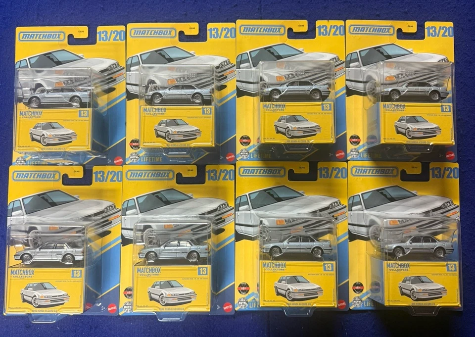 2025 Matchbox Collectors #13 1990 Honda Accord C8 Lot of 8 - Image 1 of 1