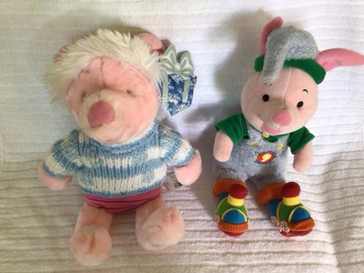 Vintage Disney Store Piglets North Pole Express Christmas +Holiday Stuffed Plush - Image 1 of 4