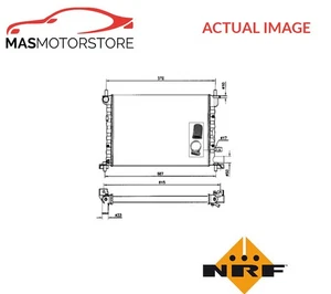 RADIADOR REFRIGERACIÓN MOTOR NRF 54667 A PARA FORD FIESTA, FIESTA IV, PUMA - Imagen 1 de 9