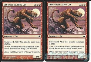 Magic the Gathering TCG RAVNICA 2X Callejón de dientes de sable gato criatura rojo 140 - Imagen 1 de 1