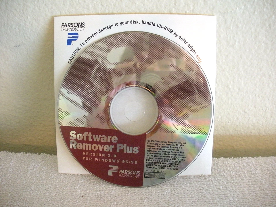 ** NEW UNUSED ** 1998 Parsons Technology Software Remover v3.0 for Windows & Mac - Image 1 of 1