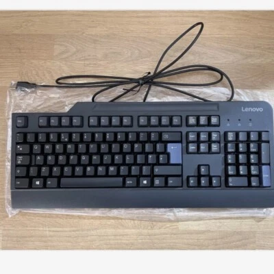 Original Lenovo SK-8825 Solid USB-Wired Computer Keyboard- UK Version - Image 1 of 4