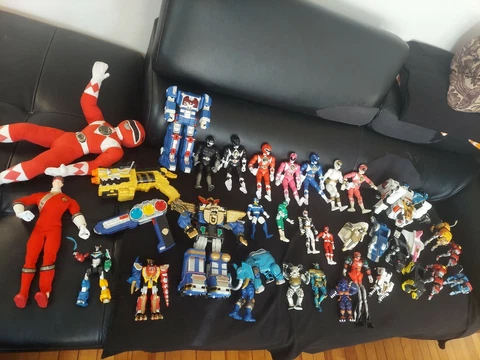 Power Rangers Lightning Collection, MMPR, PSYCHO, IN SPACE, Loose Lot 44 Figures Cover
