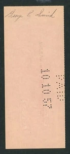 George Swink, Movie Industry - Hand Signed/Autographed Personal Check (1957) - Picture 1 of 2