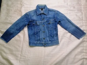Authentische Vintage LEE RIDERS M.R Jeans Denim blau Taschenjacke Mantel Outwear USA - Bild 1 von 12