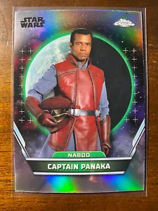 2024 Topps Chrome Star Wars Hyperspace Captain Panaka #10 rifrattore Naboo - Foto 1 di 2