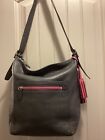 Coach Leather Legacy #19913 Gray/berry Duffle Bag
