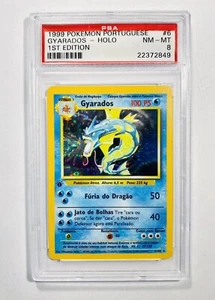 Pokemon Gyarados Portuguese 1st Edition Base Psa 8 #6 - Picture 1 of 1