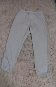 Victoria Secret PINK Campus Pant Bling Sides & Logo Gray SZ L NWT - Picture 1 of 7