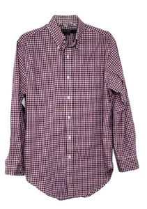 Lauren Ralph Lauren Classic Fit Non Iron Long Sleeve Shirt Small Plaid 15 1/2 - Picture 1 of 3