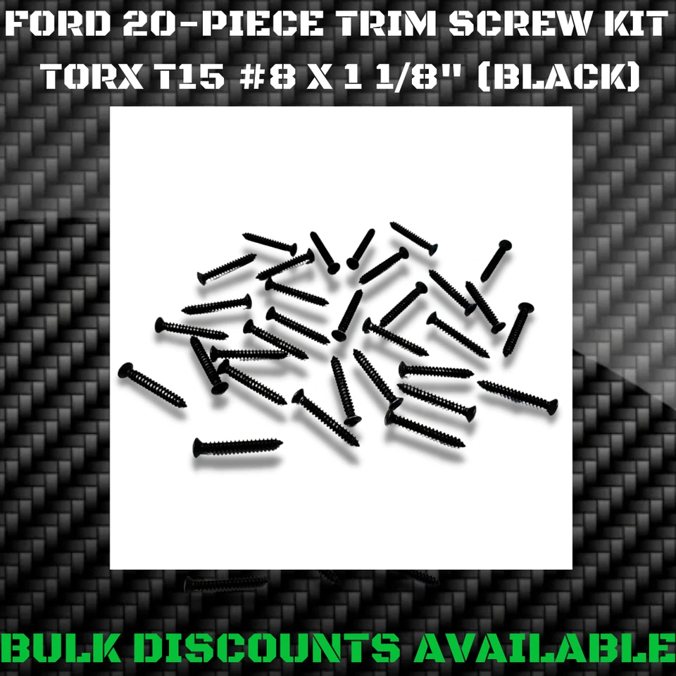 1962+ Ford Club Wagon Van Super Duty interior exterior moldura moldura acabamento parafusos - Imagem 1 de 2