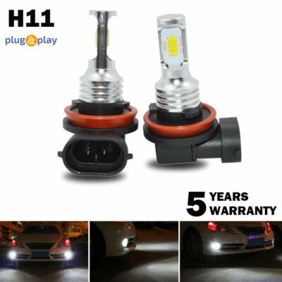 2x H11 Foglight Super White 80w Fog Light Bulbs 6000K Friendly Bright DRL Lamp - Image 1 of 4