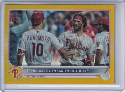Philadelphia Phillies Harper 2022 Topps Series 2 Gold Foil $1.50 SHIPPING - Image 1 of 2
