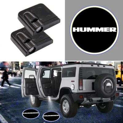 ✅✅ LED SOTTOPORTA SOTTO PORTA PER TUTTE AUTO CON LOGO HUMMER BATTERIA FACILI ✅ - Immagine 1 di 4