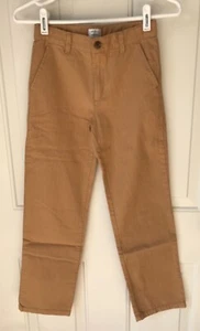 EUC Boys Gymboree Khaki Beige Flat Front Dress Pants, Adjustable Waist, Size 10 - Picture 1 of 9