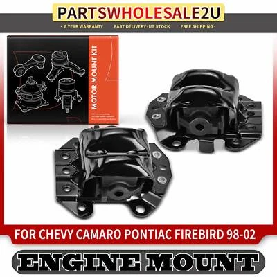 Soporte de motor delantero derecho y derecho 2 piezas para Chevrolet Camaro Pontiac Firebird 1998-2002 Foto 1 de 4
