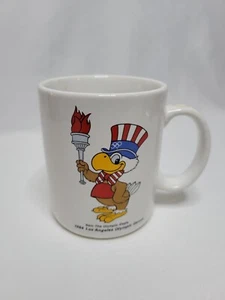 Vintage Los Angeles 1984 Olympic Games Coffee Mug Sam the Eagle Arco Torch - Picture 1 of 4