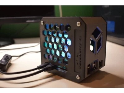 3D Printed Raspberry Pi 4 Desktop Tower Case - Image 1 of 2