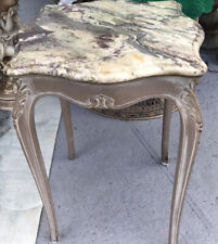 Vintage Italian marble side table end table Cottage Style BOHO Chic
