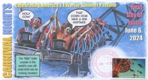 COVERSCAPE computer generated “Carnival Nights” Forever 2024 U/O FDC - Picture 1 of 2