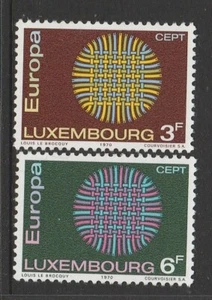 Luxemburgo - Europa 1970 conjunto completo de 2 montadas sin montar o nunca montadas - Imagen 1 de 1