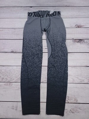 Leggings de compressão Nike Dri Fit masculina ombre preta e cinza média M7 - Imagem 1 de 4